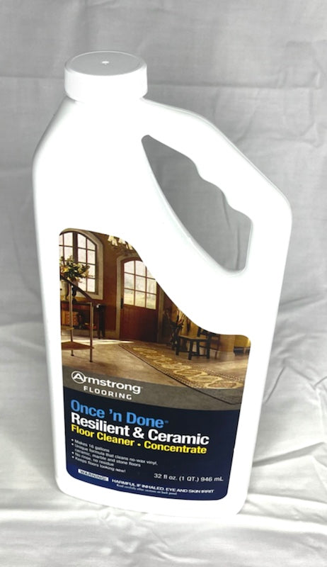 Armstrong "Once'n Done" Resilient & Ceramic Floor Cleaner 32oz *Concentrate*